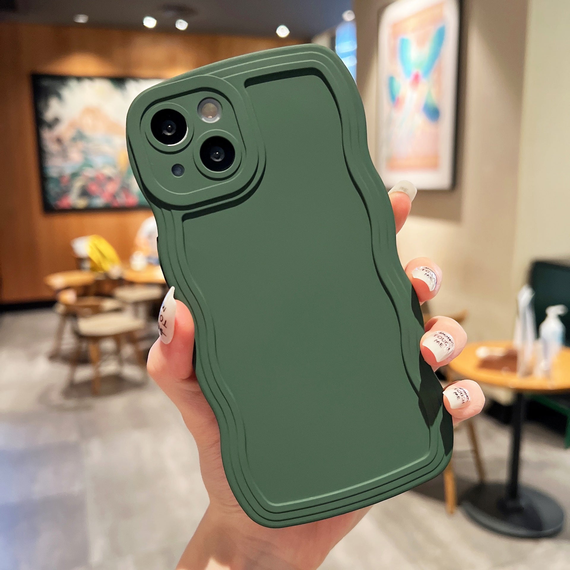 Big Wave Simple Anti-fall Advanced Color Phone Case Big Wave Simple Anti-fall Advanced Color Phone Case